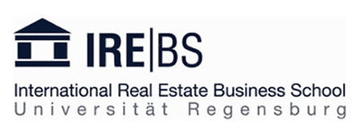Das Logo der International Real Estate Business School der Universität Regensburg